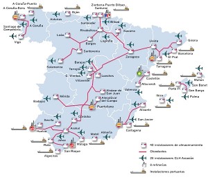 mapa de infraestructuras clh