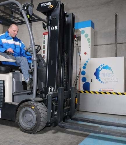 Uso de la pila de combustible en carretillas elevadoras de IKEA