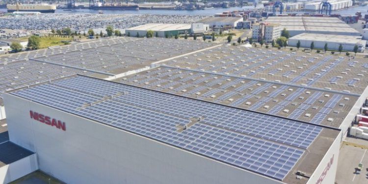 techo solar de Nissan en Amsterdam