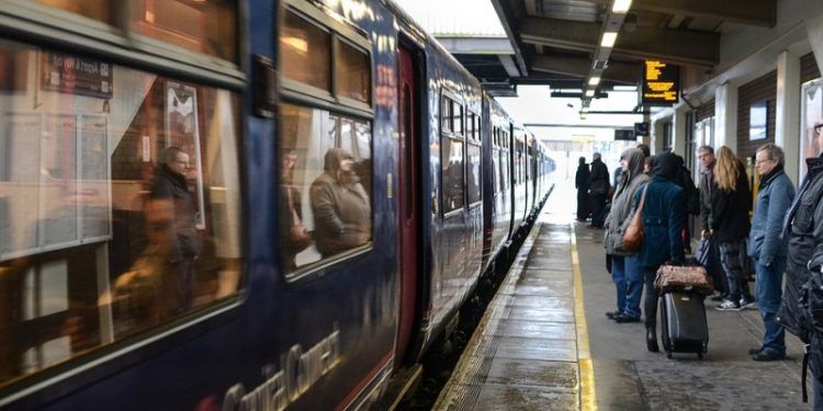 energía del frenado de trenes