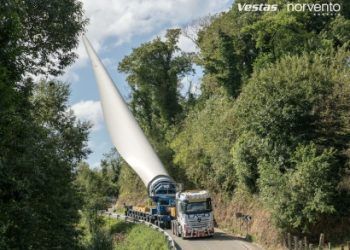 Bladelifter, el novedoso sistema de transporte de palas de aerogeneradores que reduce el impacto ambiental