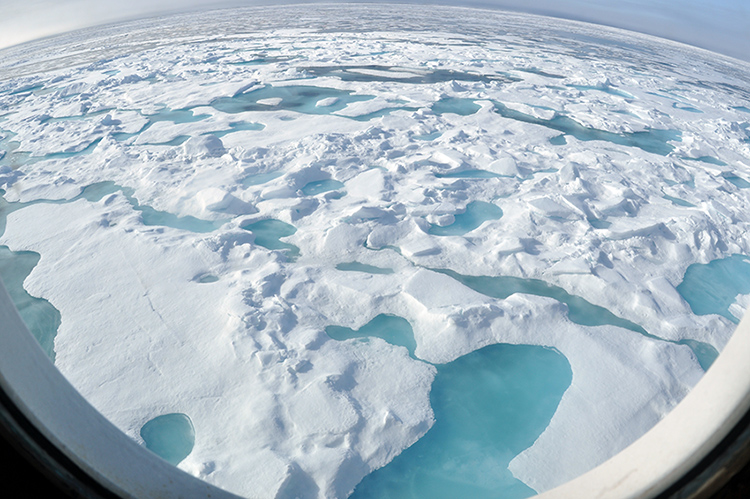 Deshielo del océano Ártico. Foto: Universidad de Oregón