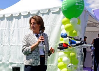 Teresa Ribera, ministra para la Transición Ecológica, inaugurando el VEM 2109.