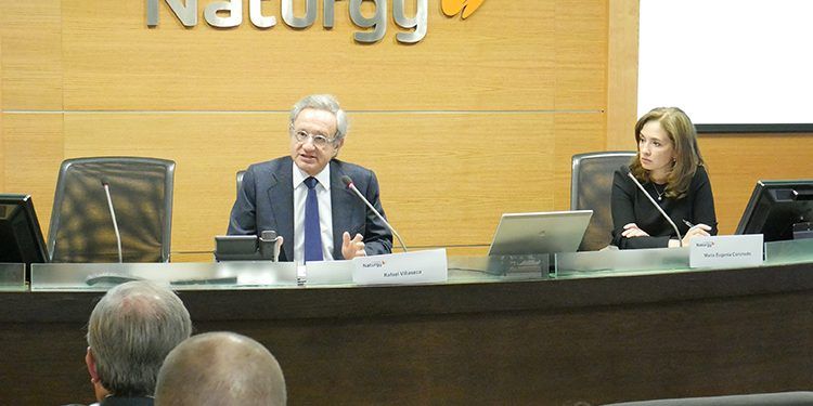 Rafael Villaseca, presidente de la Fundación Naturgy, durante la presentación de los informes.