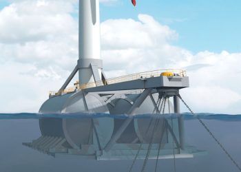 Así es el primer aerogenerador marino flotante español