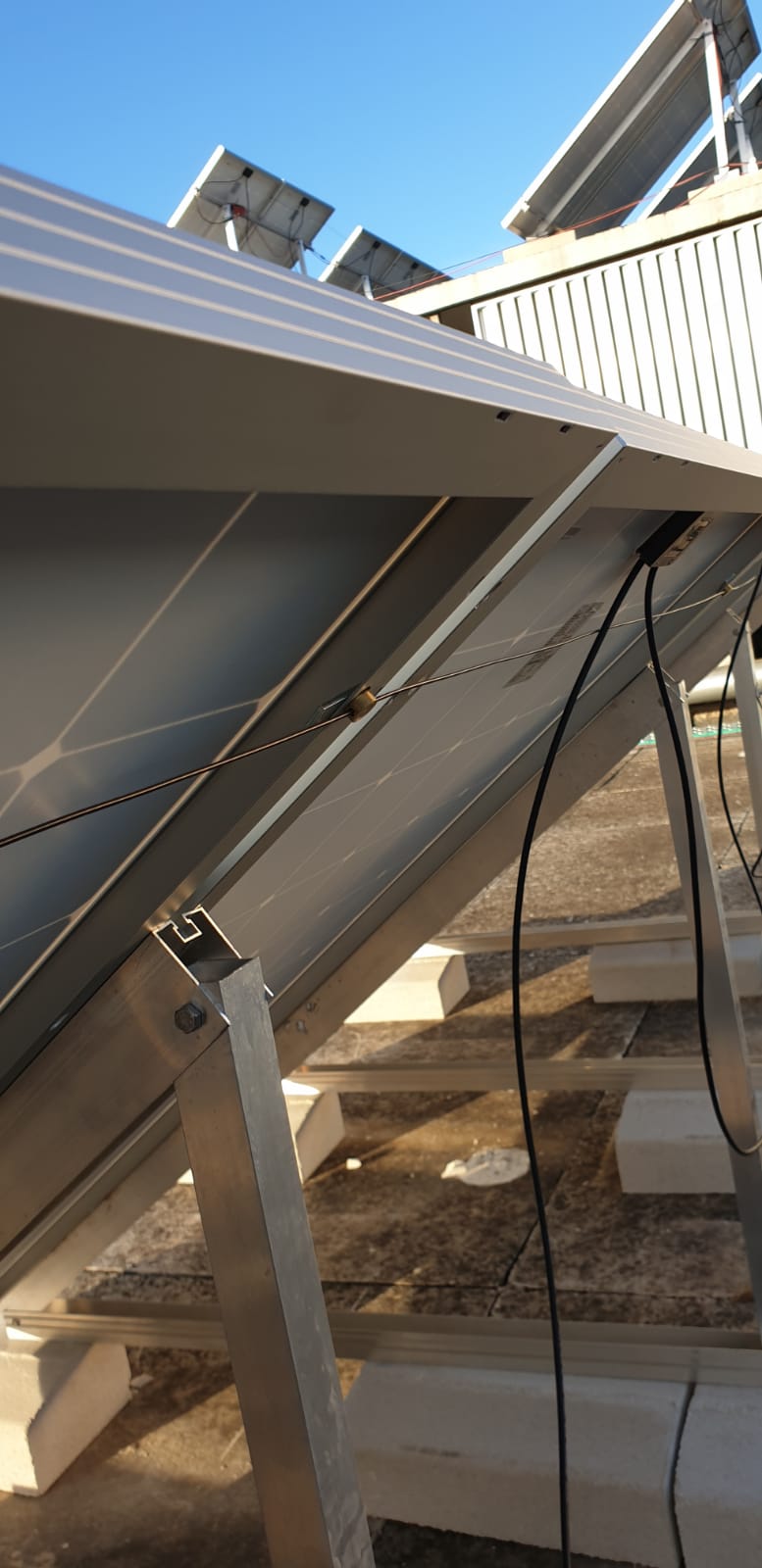 sistema de seguridad para paneles solares