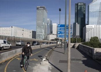 París durante el confinamiento. Foto: Bloomberg.