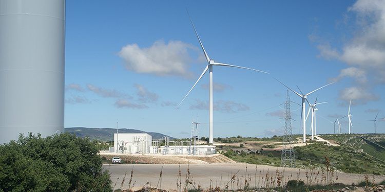 Parque eólico de Oriche, en Teruel.