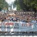 Manifestación contra el cierre de la planta de Aoiz de Siemens Gamesa. Foto: EFE.