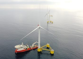 Parque eólico flotante Windfloat Atalantic.
