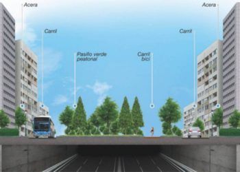 Proyecto de soterramiento de la A5 - Paseo de Extremadura de Madrid. Foto: Subterra Madrid.