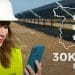 Denise Hugo, jefa de Proyectos de Energías Renovables de Amazon presentando el proyecto de Alcalá de Guadaira (Sevilla).
