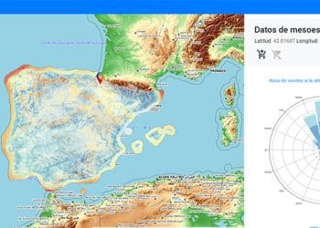 Nueva web del CENER para consultar los datos de recursos eólicos de la península Ibérica.