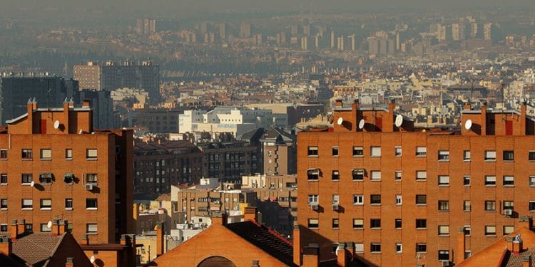 Contaminación en Madrid tras el paso de Filomena.