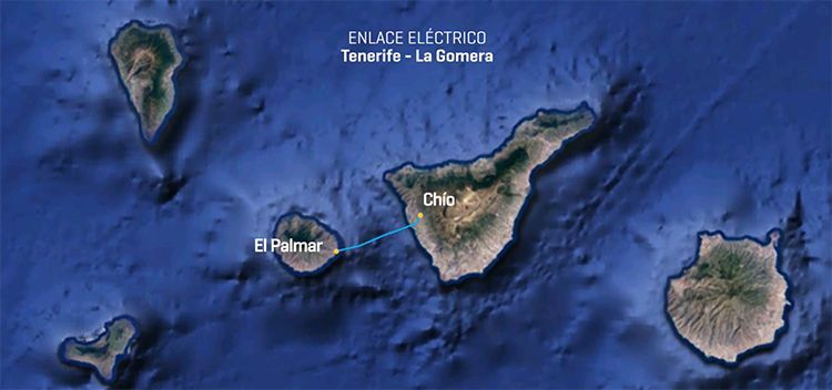 El proyecto de interconexión eléctrica submarina entre Tenerife y La Gomera.