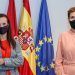Beatriz Corredor (izda), presidenta de REE, y María Chivite, (dcha) presidenta de Navarra.