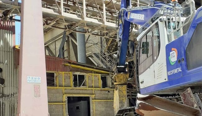 Trabajos del proceso de desmantelamiento de Compostilla.