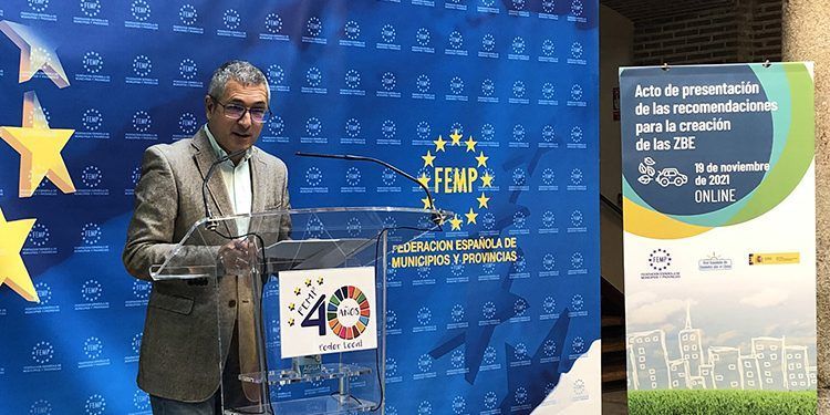 Presentación de las Zonas de Bajas Emisiones (ZBE). Hugo Morán, secretario de Estado de Medio Ambiente.