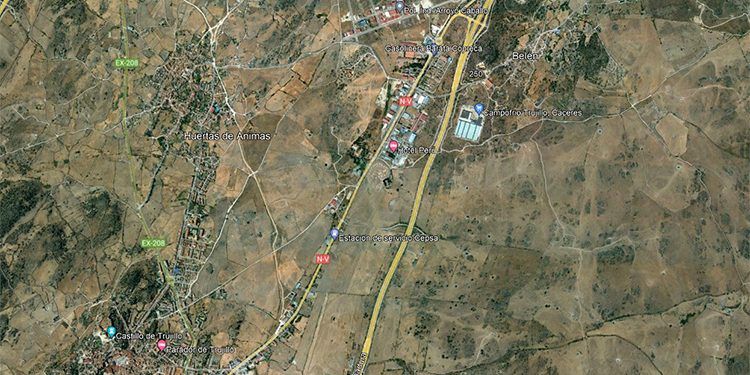 El Poligono Idustrial Arroyo Caballo, que albergará la planta de diamantes sintéticos de Diamond Foundry, está situado al norte de la población cacereña de Trujillo.