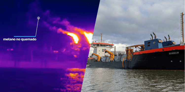 El metano que se escapa de los barcos propulsados por gas natural, otro problema para la crisis climática