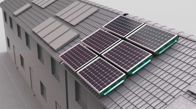 Paneles Solhyd. Instalación en tejados.