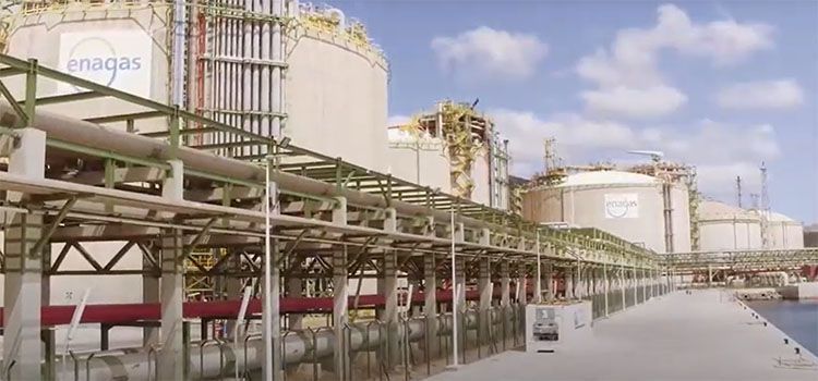 Infraestructuras de gas natural de Enagás.