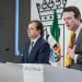 Guillermo Fernández Vara, presidente de la Junta de Extremadura, y Arturo Gonzalo Aizpiri, presidente de Enagás.