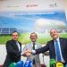 De izq. a dcha.: Luis Iglesias, COO de Enagás Renovable, Joaquín Rodríguez, director de hidógeno de Cepsa y José Luis Morlanes, consejero delegado de Alter Enersun