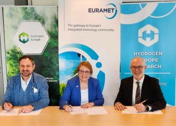 Acuerdo Hydrogen Europe, Hydrogen Europe Research y Euramet. Foto: Hydrogen Europe.