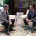 Ximo Puig, presidente de la Comunitat Valencia, y Arturo Gonzalo, consejero delegado de Enagás, el día de la firma del acuerdo.