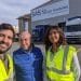Foto: de izda. a dcha., Tomas Sanz, Engineering Manager Energy Efficiency – Europe de GreenYellow; Miguel Martin, responsable de ingeniería de las dos plantas de Forvia; y Tasnim Ben Baballah, responsable de seguimiento GreenYellow.