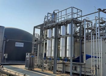 Instalaciones de producción de biometano de la gran Torre Santamaría.