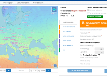 Aplicación PVGIS