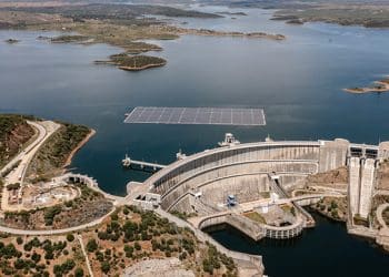 Vista aérea del proyecto de EDP en Alqueva.