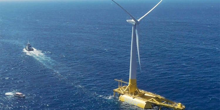 Aerogenerador flotante del proyecto DemoSATH.