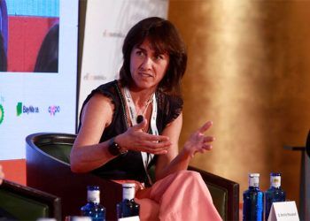 Paula Román, directora de Feníe Energía, durante su intervención en el VII Foro de Energía de elEconomista.