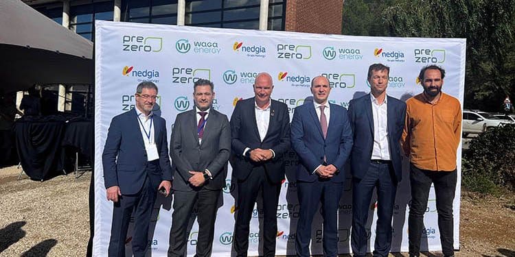 Acto de inauguración de la planta de biometano de Can Mata.