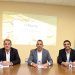 De izquierda a derecha: Manuel Alonso, director de Biorig, José Alberto García Rodríguez, alcalde del municipio de San Millán de los Caballeros y Carlos Aguilar, jefe de Proyecto de Biorig.