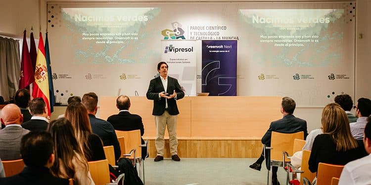 Remigio Abad, CEO de Greenvolt Next durante la inauguración de la sede técnica en Albacete.