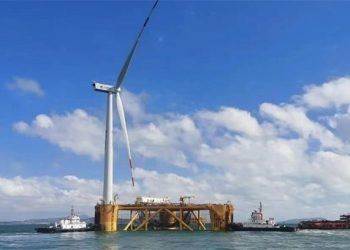 Proyecto de Shanghai Electric Wind Power Group en Nanri (China).