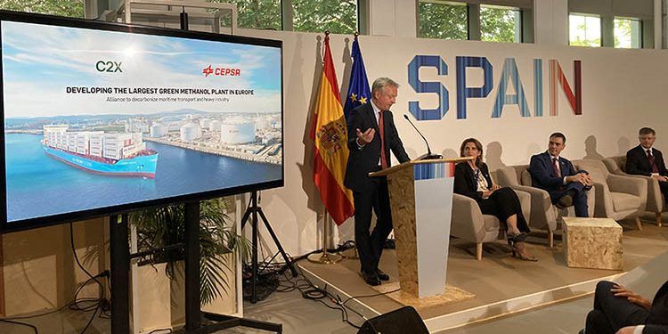 Cepsa y C2X anuncian en la COP28 la plana de metanol verde.