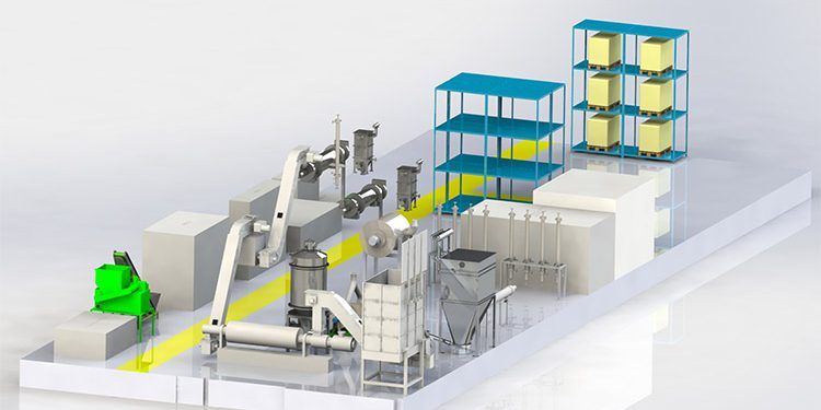 Proyecto Superplant de Greene para su planta piloto de Elche.