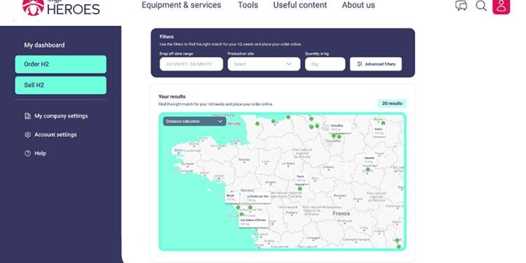 Lhyfe lanza el primer Marketplace de hidrógeno verde.