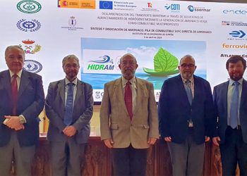 Los participantes de HIDRAM que han intervenido en la jornada sobre amoníaco.