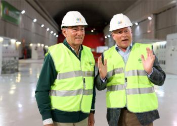 Ignacio Galán, presidente de Iberdrola, y Nikolai Tangen, CEO de Norges Bank. Foto: Iberdrola.