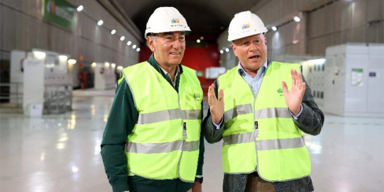 Ignacio Galán, presidente de Iberdrola, y Nikolai Tangen, CEO de Norges Bank. Foto: Iberdrola.