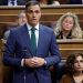 Pedro Sánchez habla de transición energética en el Congreso de los Diputados. Foto: La Moncloa.