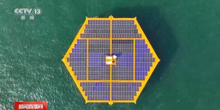 plataforma solar flotante Yellow Sea No. 1