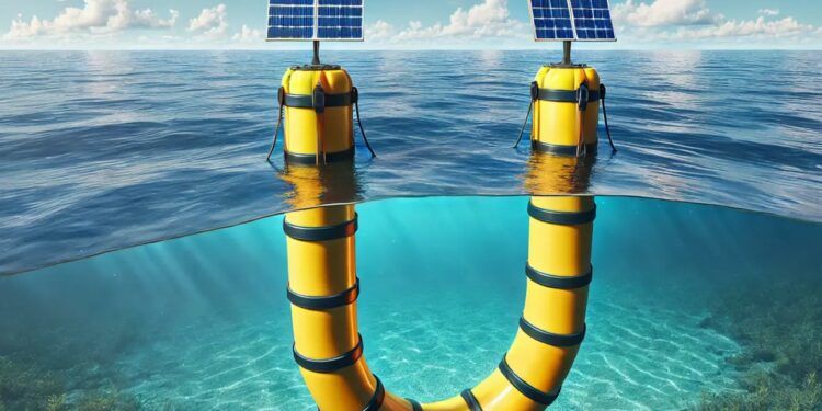 Kinocil invento flotante que logra electricidad barata con las olas del mar