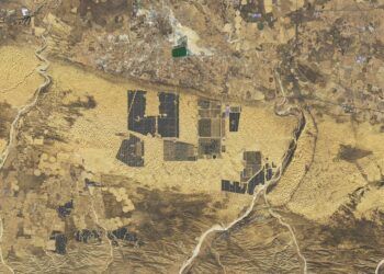 Parque solar de China en el Desierto de Kubuqi